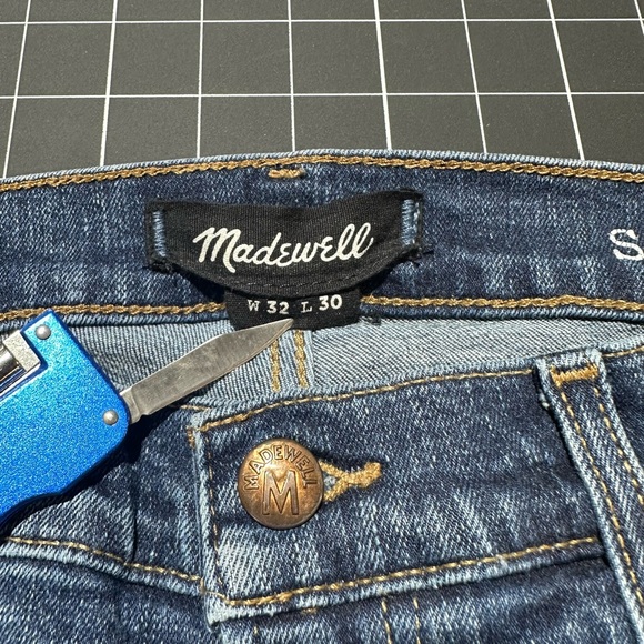 Madewell Blue Denim Skinny Jeans - Picture 6 of 6